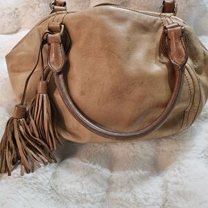 Elegant Tan Leather Handbag